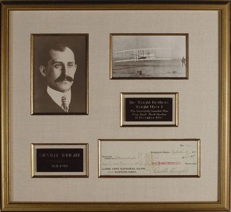 Lot #635 Orville Wright Check - Image 1