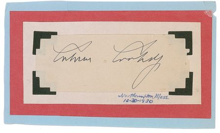 Lot #158 William H. Taft and Calvin Coolidge Signatures - Image 1