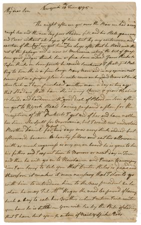 Lot #226 Declaration of Independence: Lewis Morris: A lengthy and uncommon account penned by New York Signer - Image 1