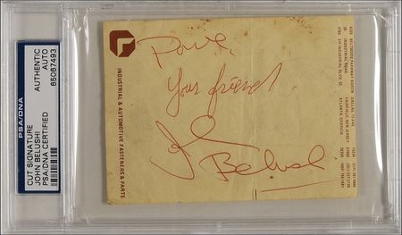 Lot #1008 John Belushi and Dan Aykroyd: Early signatures of the future Blues Brothers - Image 1
