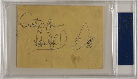 Lot #1008 John Belushi and Dan Aykroyd: Early signatures of the future Blues Brothers - Image 2