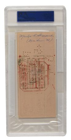 Lot #357 Marilyn Sheppard: Endorsed check from the catalyst for ?The Fugitive? - Image 2