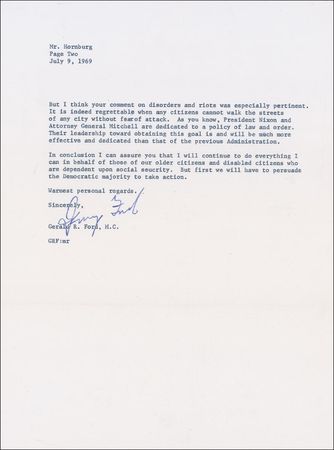 Lot #37 Gerald Ford - Image 2