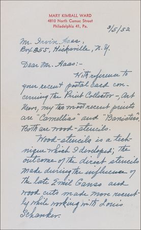 Lot #610 Mary Kimball Ward - Image 1