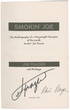 Lot #1398 Joe Frazier Book - Image 2