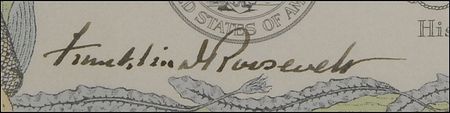 Lot #108 Franklin D. Roosevelt: Crossing the equator on the ship that would deliver crucial parts of the atomic bomb, FDR certifies a transformation from ?pollywog? to ?shellback? - Image 2