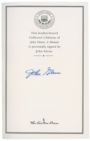Lot #430 John Glenn Book - Image 2