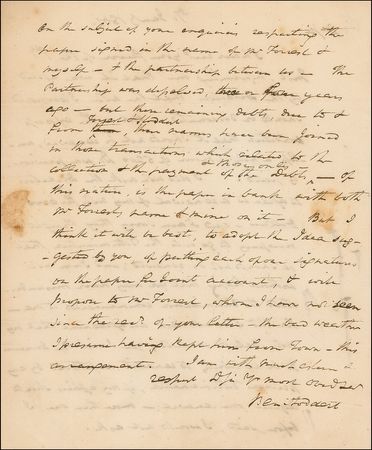 Lot #267 Benjamin Stoddert Handwritten Letter Signed - Image 2