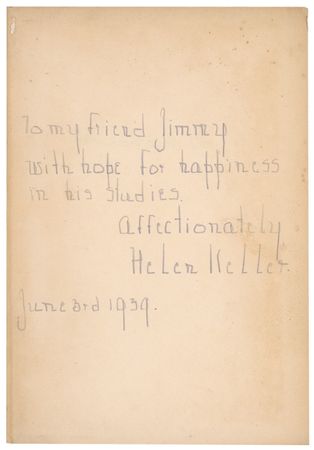 Lot #219 Helen Keller Book - Image 2