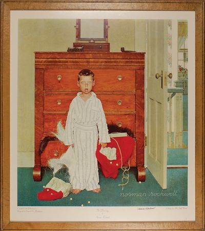 Lot #585 Norman Rockwell: Bold depiction of Rockwell?s ?The Discovery? - Image 1