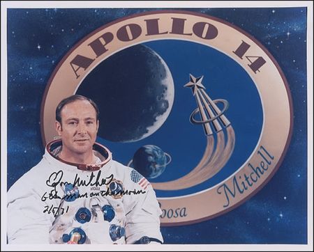 Lot #456 Edgar Mitchell Signed Photographs - Image 1