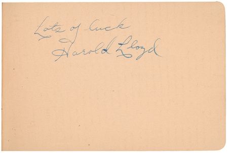 Lot #970 Autograph Album: Nicely assembled L.A. Album including Harlow, Wayne, Lloyd, and dozens of others - Image 2