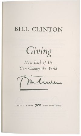 Lot #24 Bill Clinton Book