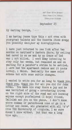 Lot #975 Tallulah Bankhead: “Although I have vowed never to endorse any product, this is beginning to sound like a George Cukor commercial” - Image 1