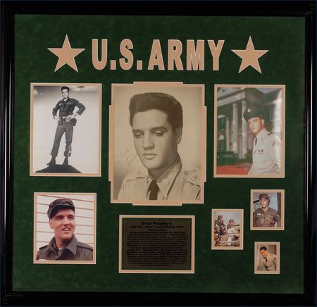 Lot #873 Elvis Presley: Terrific oversized G.I. Blues portrait - Image 1