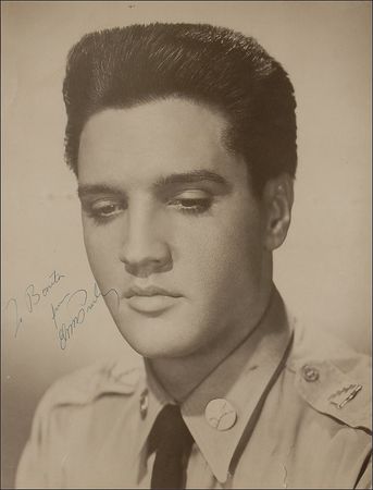 Lot #873 Elvis Presley: Terrific oversized G.I. Blues portrait - Image 2