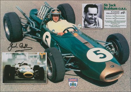 Lot #1463 Stirling Moss and Jack Brabham Signed Photographs - Image 2