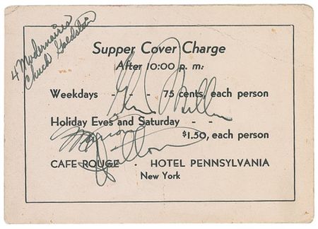 Lot #842 Glenn Miller Signature - Image 1