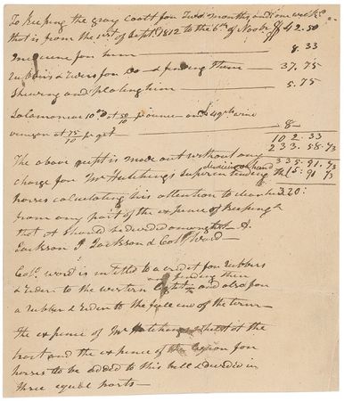 Lot #57 Andrew Jackson Signed Document - Image 2