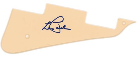Lot #857 Les Paul Signed Photograph and Pickguard - Image 2