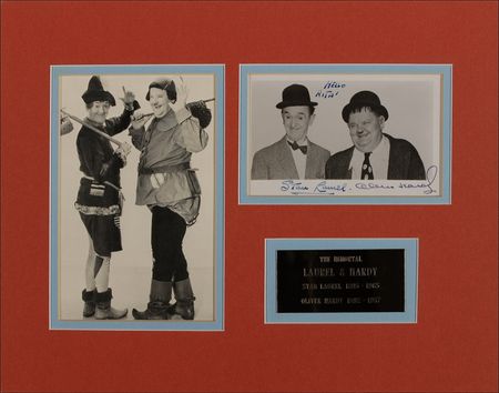 Lot #1133 Laurel and Hardy Signed Photograph - Image 1