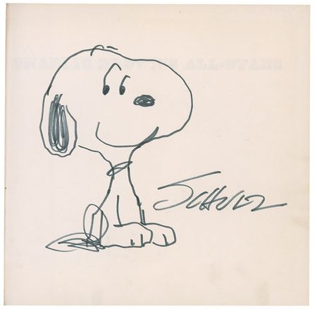 Lot #684 Charles Schulz: Large Snoopy representation in a Charlie Brown first edition - Image 2