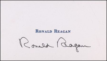 Lot #103 Ronald Reagan Photograph and Card - Image 2