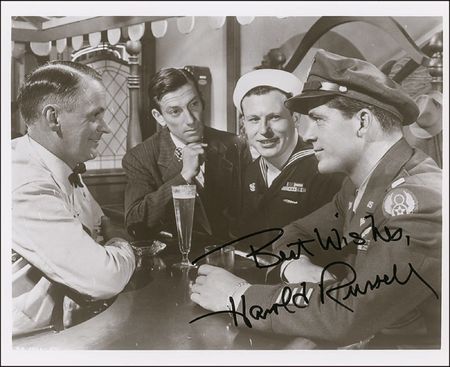 Lot #1210 Harold Russell Signed Photographs - Image 1
