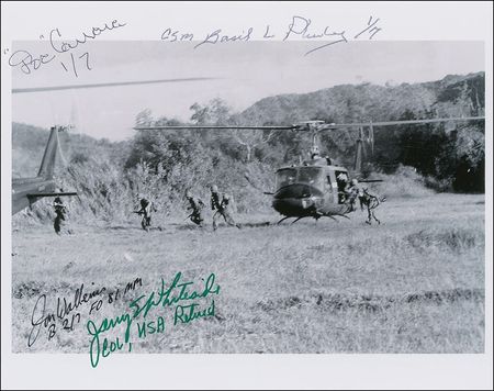 Lot #295 Battle of Ia Drang, Vietnam Signed Photographs - Image 1