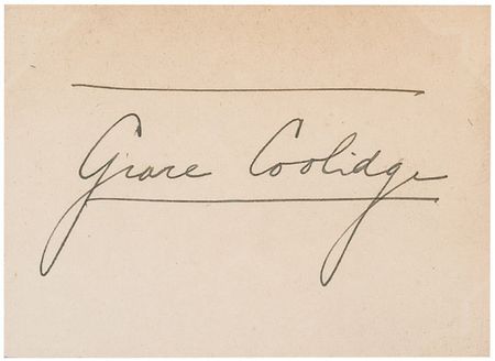 Lot #31 Calvin and Grace Coolidge - Image 1