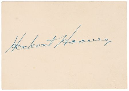 Lot #55 Herbert and Lou Henry Hoover Signatures - Image 1