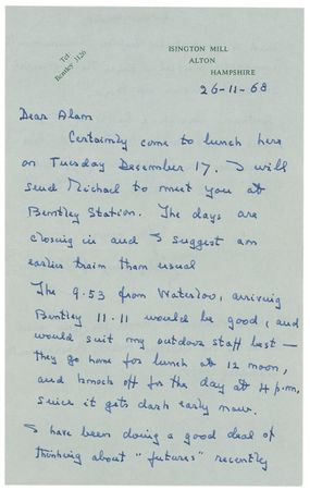 Lot #337 Montgomery of Alamein Handwritten Letter Signed - Image 1