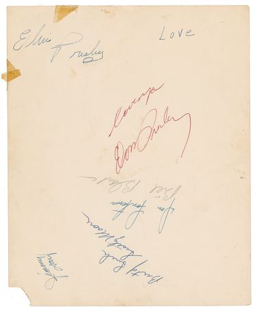 Lot #878 Elvis Presley: Rare Speer portrait from the Hillbilly Cat?s first professional publicity shoot - Image 1
