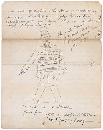 Lot #300 Civil War Letter: “Bully for Grant! Bully for Foote! And fifty bullys for Burnside!” - Image 4