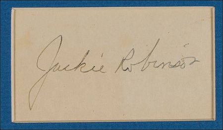Lot #1491 Jackie Robinson Signature - Image 1