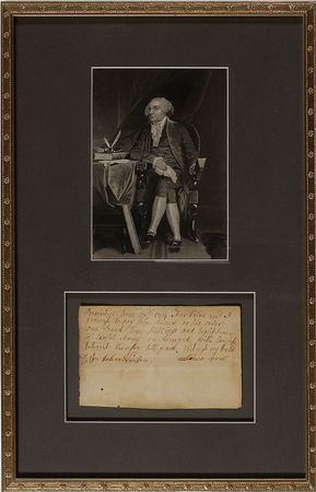 Lot #5 John Adams: A young John Adams arranges