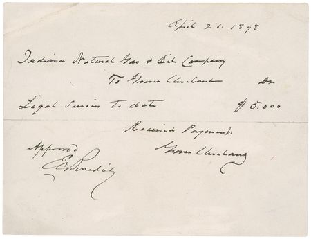 Lot #21 Grover Cleveland Signed Document