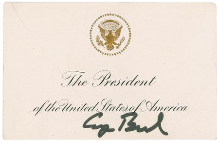 Lot #11 George Bush Signatures