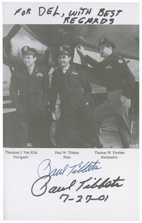 Lot #310 Enola Gay: Paul Tibbets - Image 1