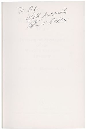 Lot #160 Warren Buffett Book - Image 1