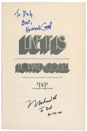 Lot #1269 Muhammad Ali and Howard Cosell Book - Image 1