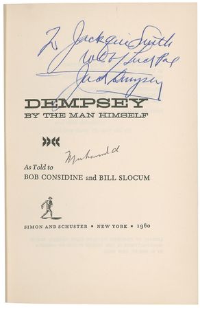 Lot #1374 Jack Dempsey and Muhammad Ali Book - Image 1