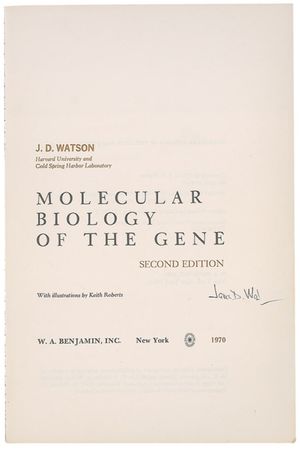 Lot #186 DNA: James D. Watson Book - Image 1