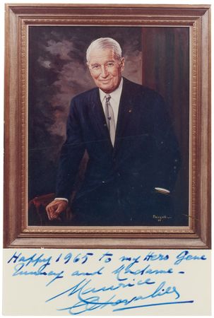 Lot #1006 Maurice Chevalier: Chevalier sends an autograph request to boxinglegend Gene Tunney - Image 2