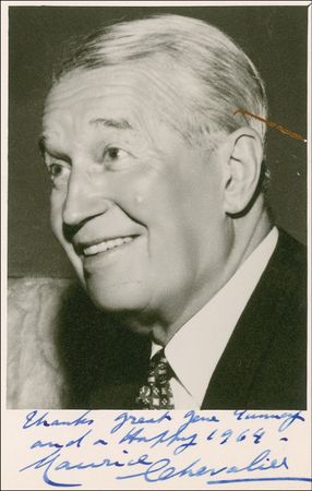 Lot #1006 Maurice Chevalier: Chevalier sends an autograph request to boxinglegend Gene Tunney - Image 3