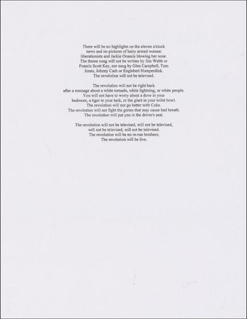 Lot #900 Gil Scott-Heron Souvenir Lyrics - Image 2
