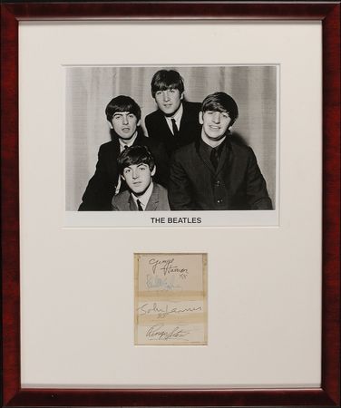 Lot #716 Beatles Signatures - Image 1