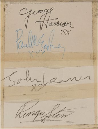 Lot #716 Beatles Signatures - Image 2