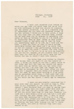 Lot #255 Melvin Purvis: After his time as a G-Man, Purvis sends an impassioned letter to his future wife - Image 1