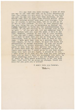 Lot #255 Melvin Purvis: After his time as a G-Man, Purvis sends an impassioned letter to his future wife - Image 2